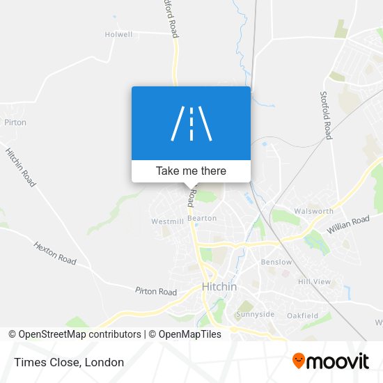 Times Close map