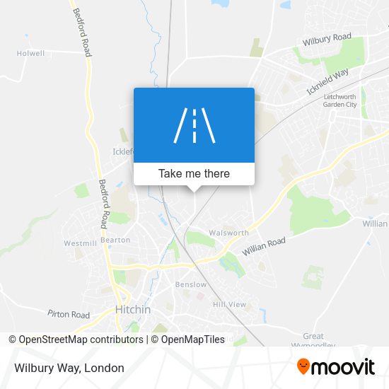 Wilbury Way map