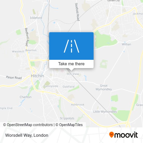 Worsdell Way map
