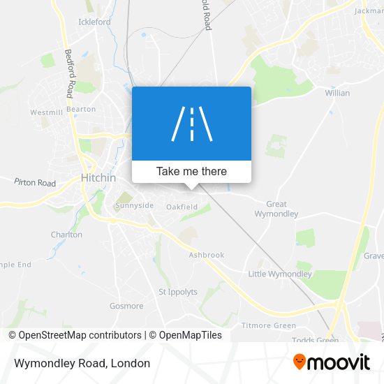 Wymondley Road map