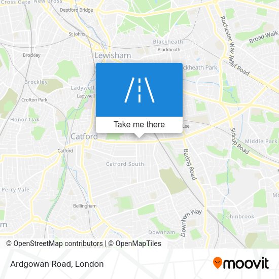 Ardgowan Road map