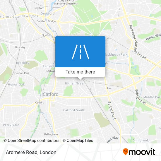 Ardmere Road map