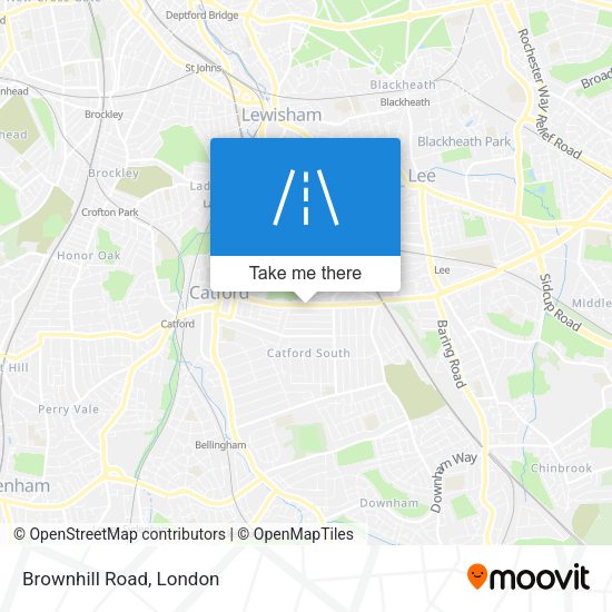 Brownhill Road map