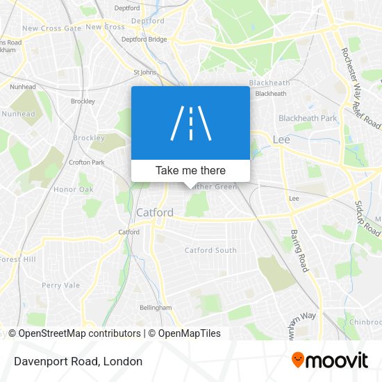 Davenport Road map