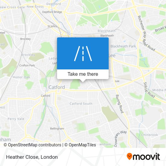 Heather Close map