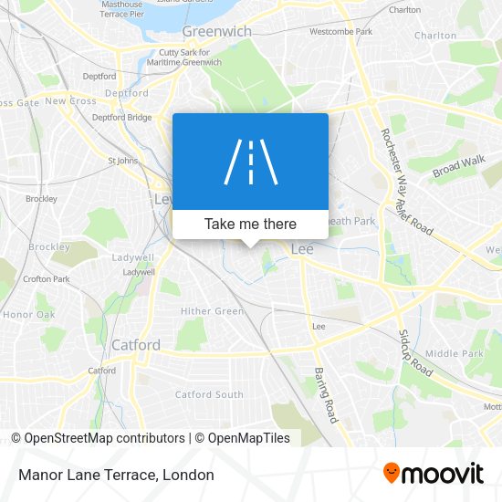 Manor Lane Terrace map