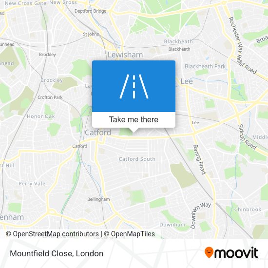 Mountfield Close map