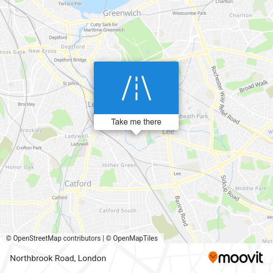 Northbrook Road map