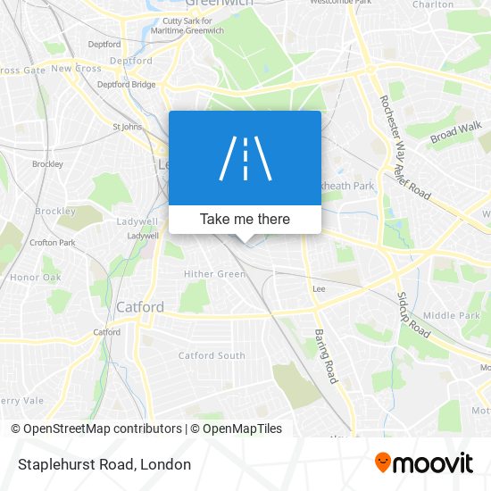 Staplehurst Road map