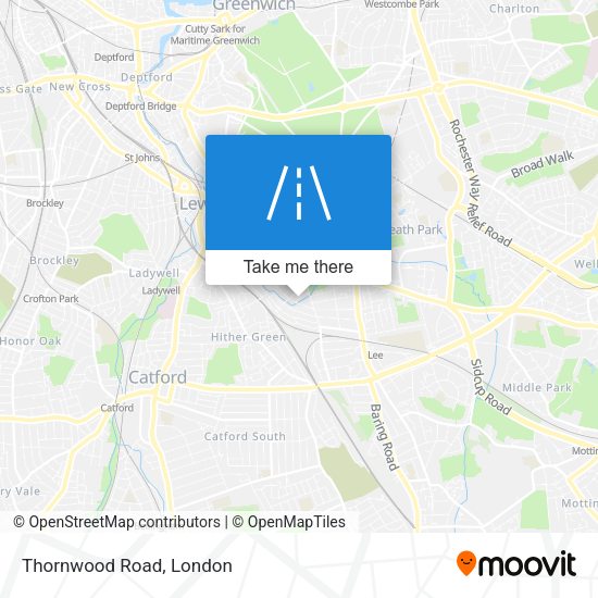 Thornwood Road map