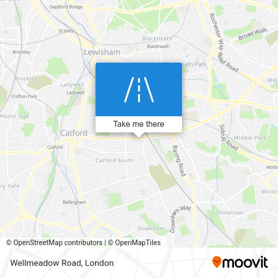 Wellmeadow Road map