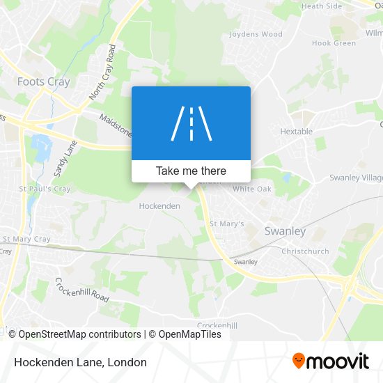 Hockenden Lane map