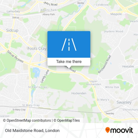 Old Maidstone Road map