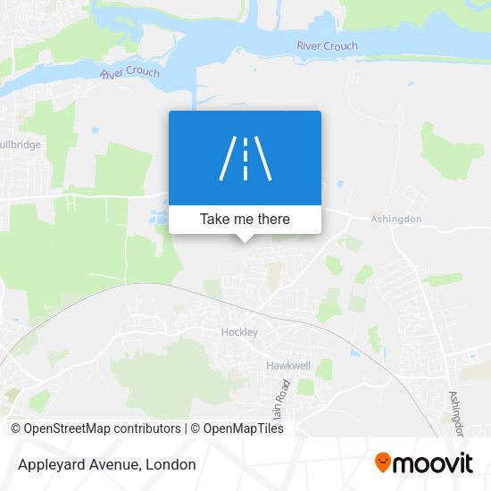Appleyard Avenue map