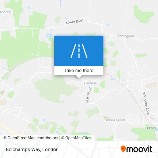 Belchamps Way map