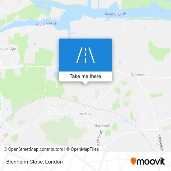 Blenheim Close map