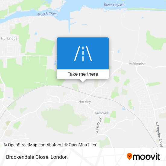 Brackendale Close map