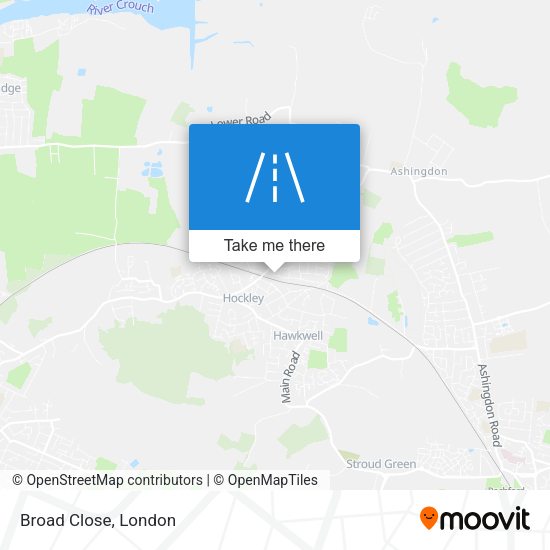 Broad Close map