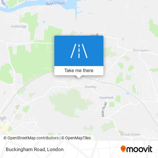 Buckingham Road map