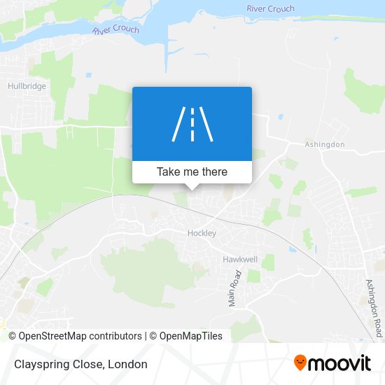 Clayspring Close map