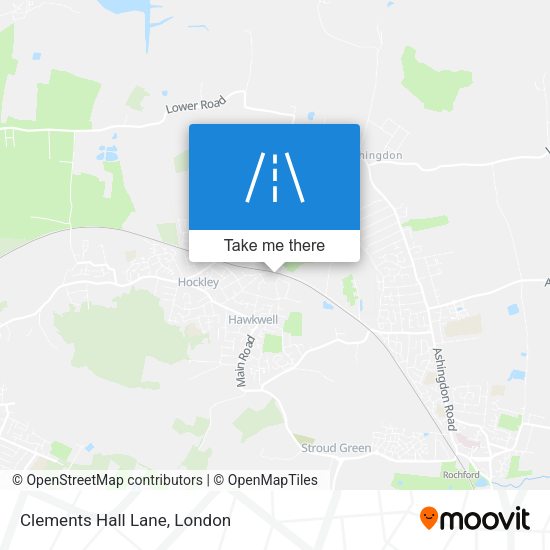 Clements Hall Lane map