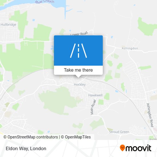 Eldon Way map