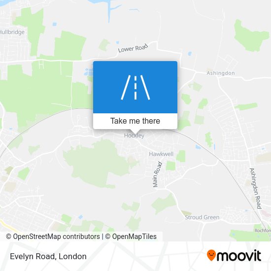 Evelyn Road map