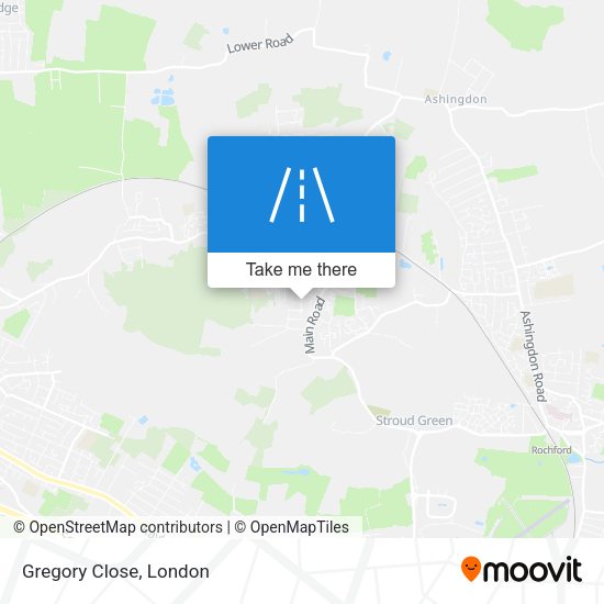 Gregory Close map