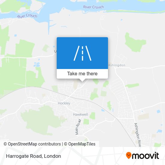 Harrogate Road map