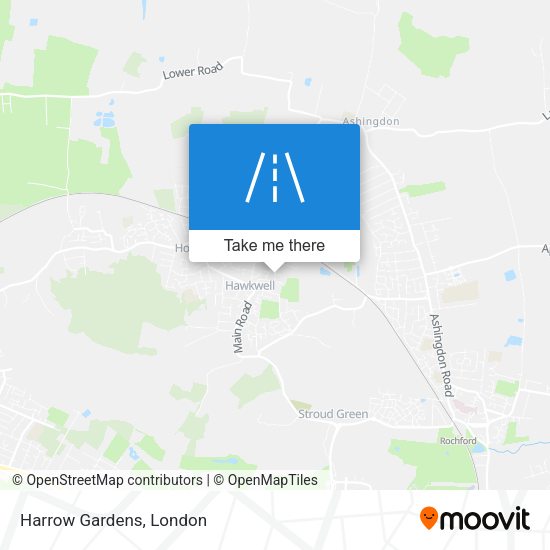 Harrow Gardens map