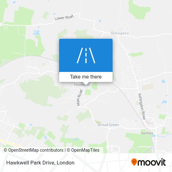 Hawkwell Park Drive map