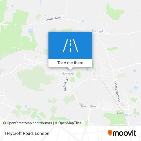 Heycroft Road map