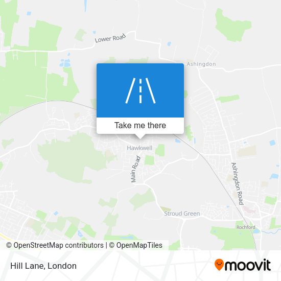 Hill Lane map