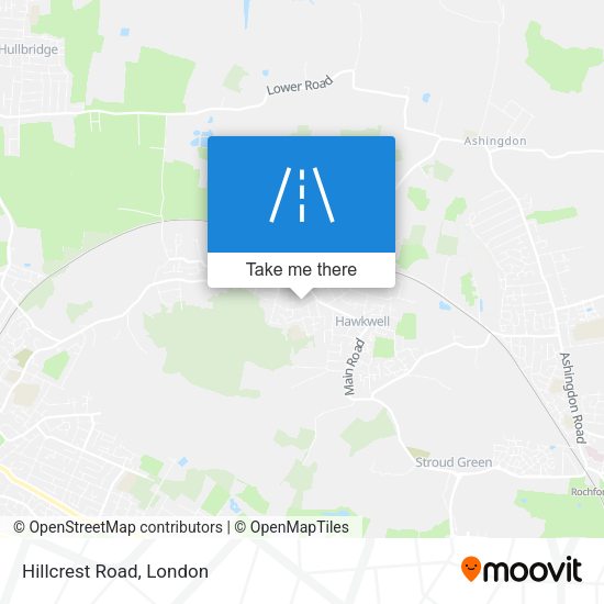 Hillcrest Road map
