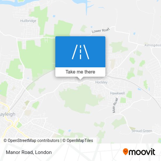 Manor Road map