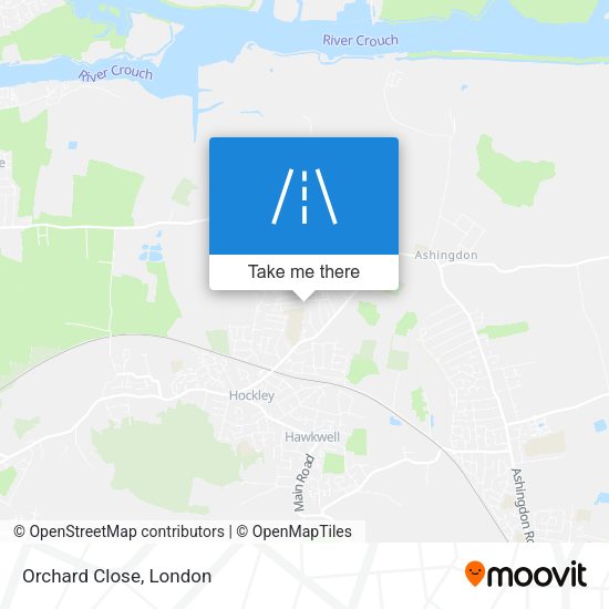 Orchard Close map