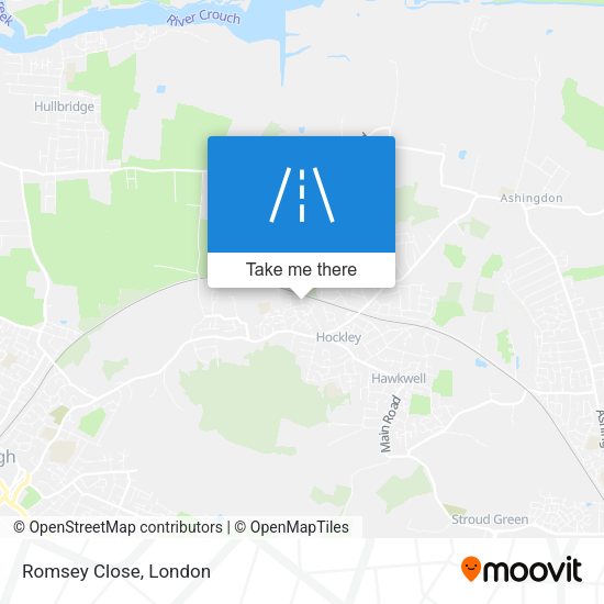 Romsey Close map