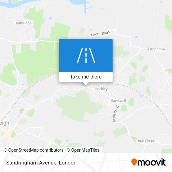 Sandringham Avenue map