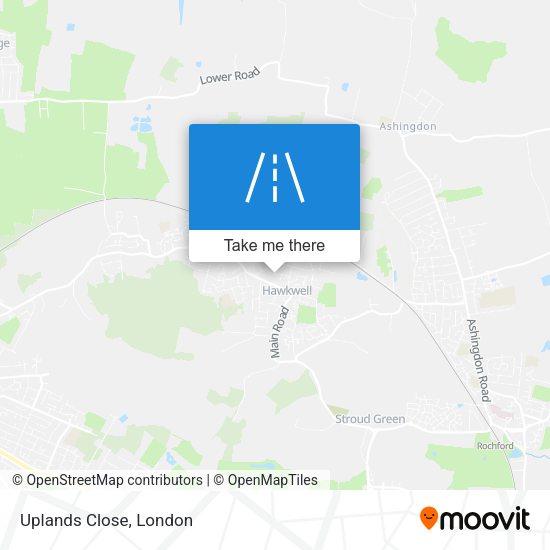 Uplands Close map