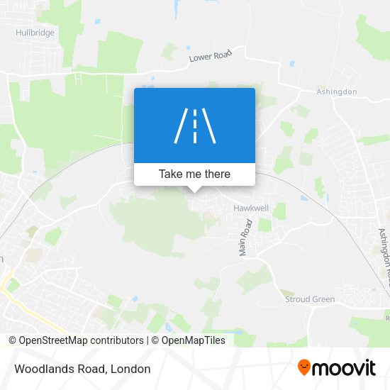 Woodlands Road map