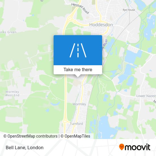 Bell Lane map