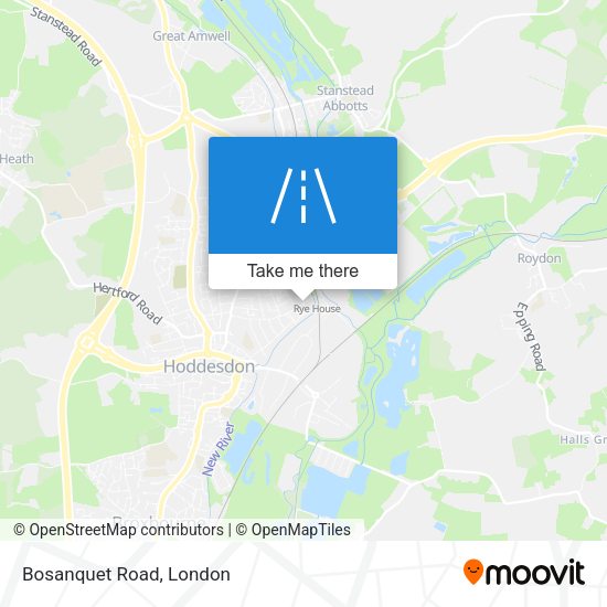 Bosanquet Road map