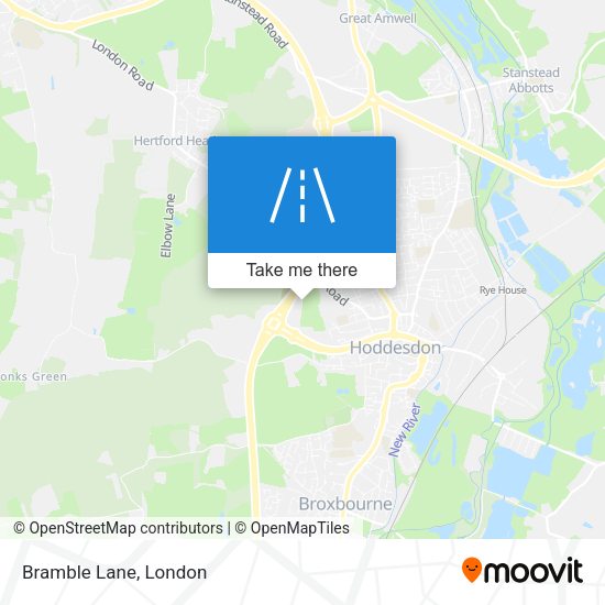 Bramble Lane map