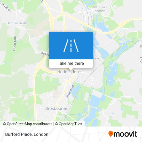 Burford Place map
