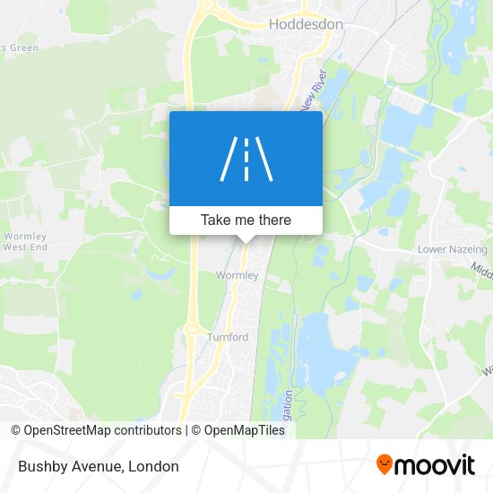 Bushby Avenue map