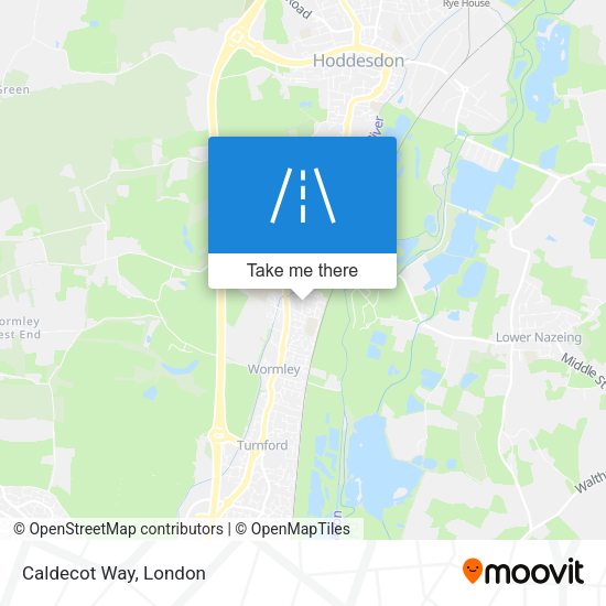 Caldecot Way map