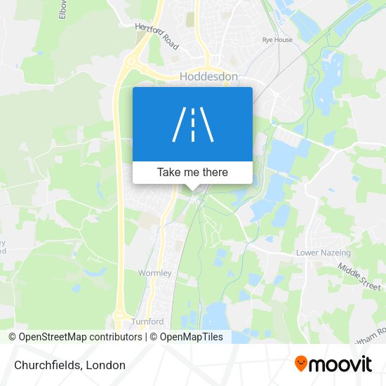 Churchfields map