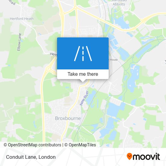 Conduit Lane map
