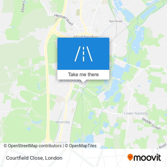 Courtfield Close map