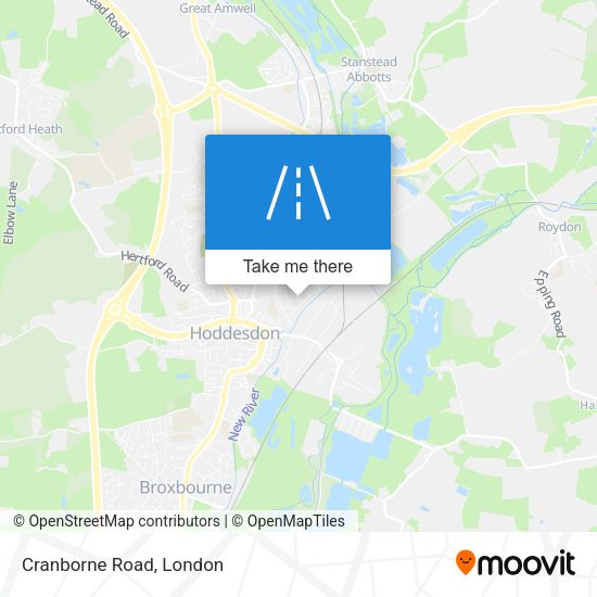 Cranborne Road map